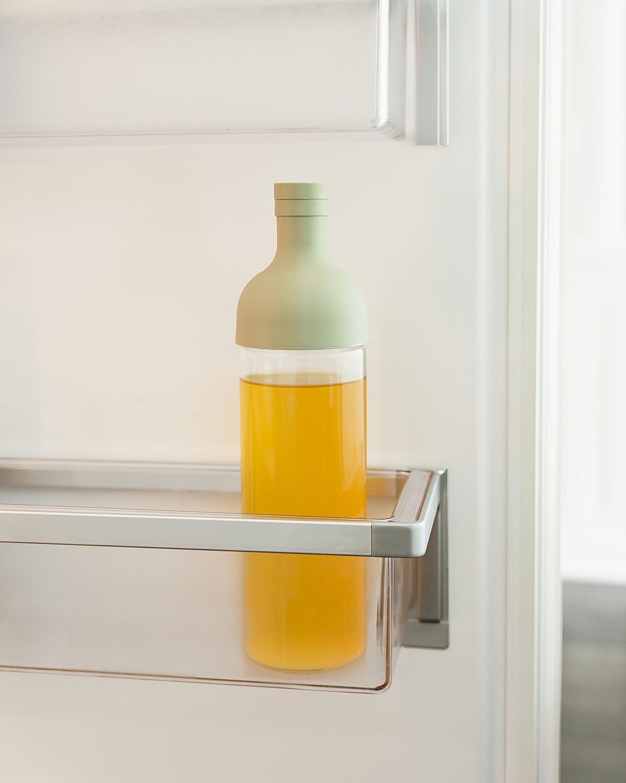 Hario Cold Brew Tea Bottle Stored in the fridge overnight