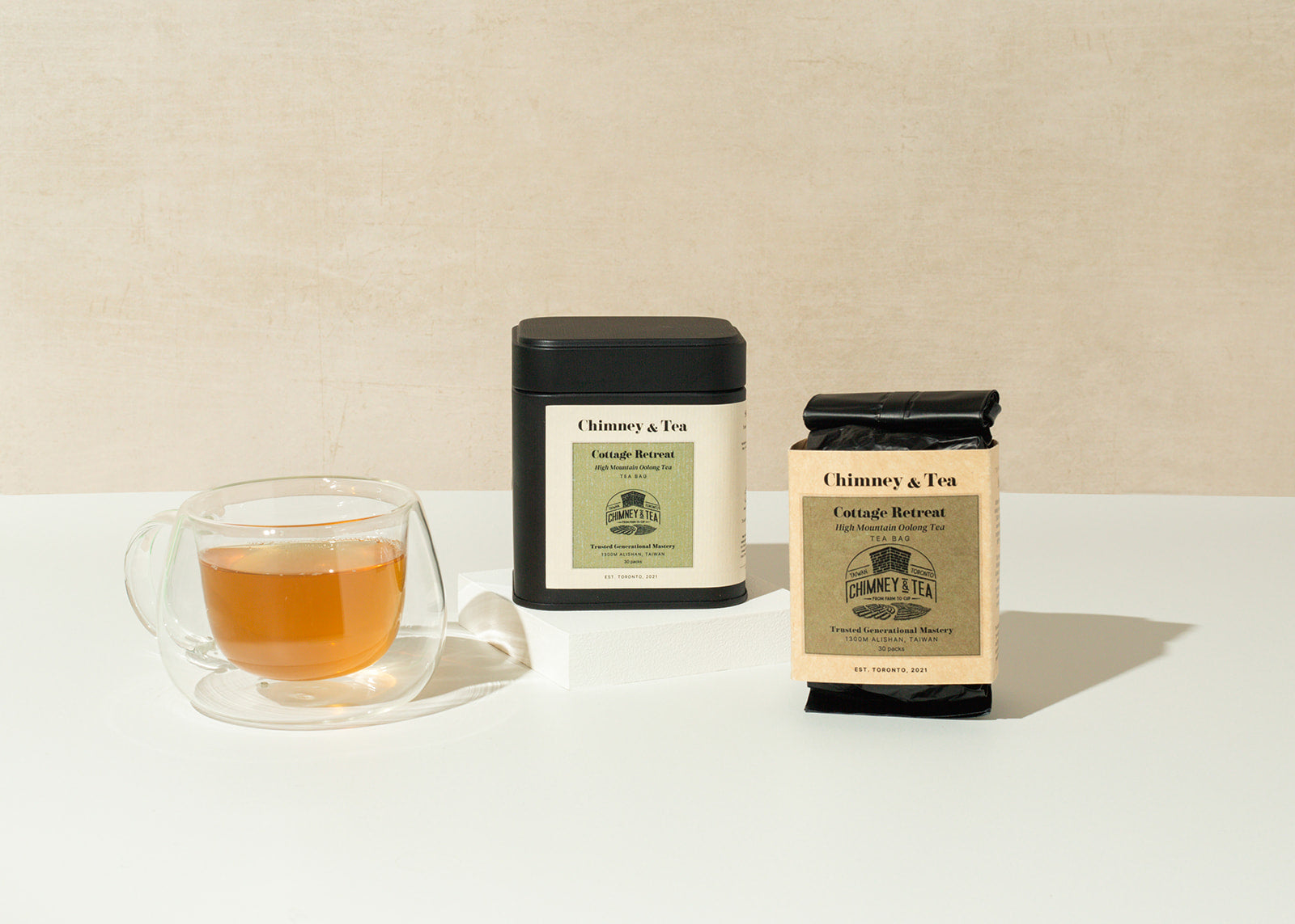 For On-The-Go Lifestyle  | Cottage Retreat High Mountain Oolong Tea | 30 Tea Bags